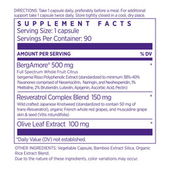 NAOMI bergamot capsules close-up, convenient daily capsules for consistency