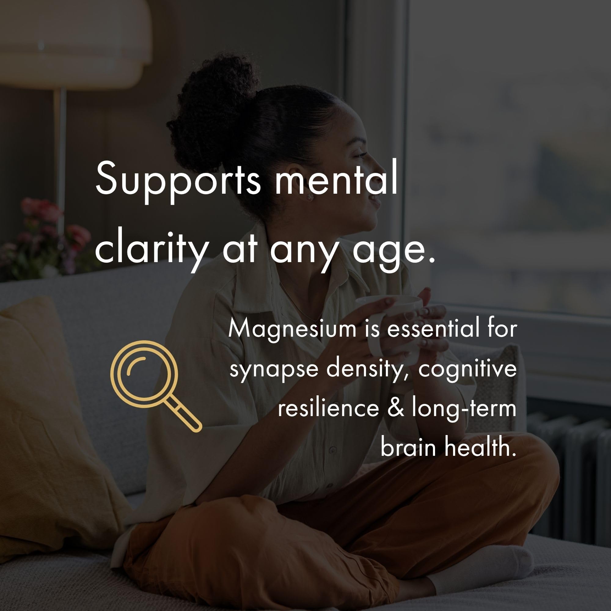 NAOMI Magtein brain-health visual emphasizing cognitive support.