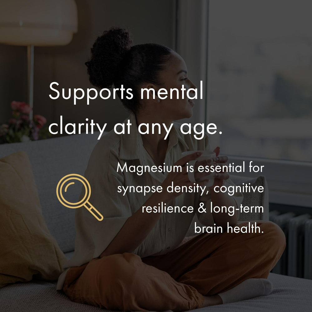 NAOMI Magtein brain-health visual emphasizing cognitive support.