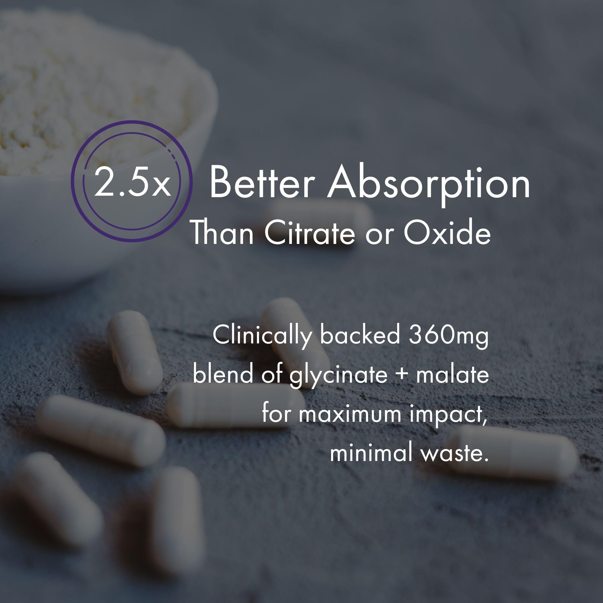 NAOMI Mighty Mg label, clear vegan and non-GMO details