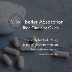 NAOMI Mighty Mg label, clear vegan and non-GMO details