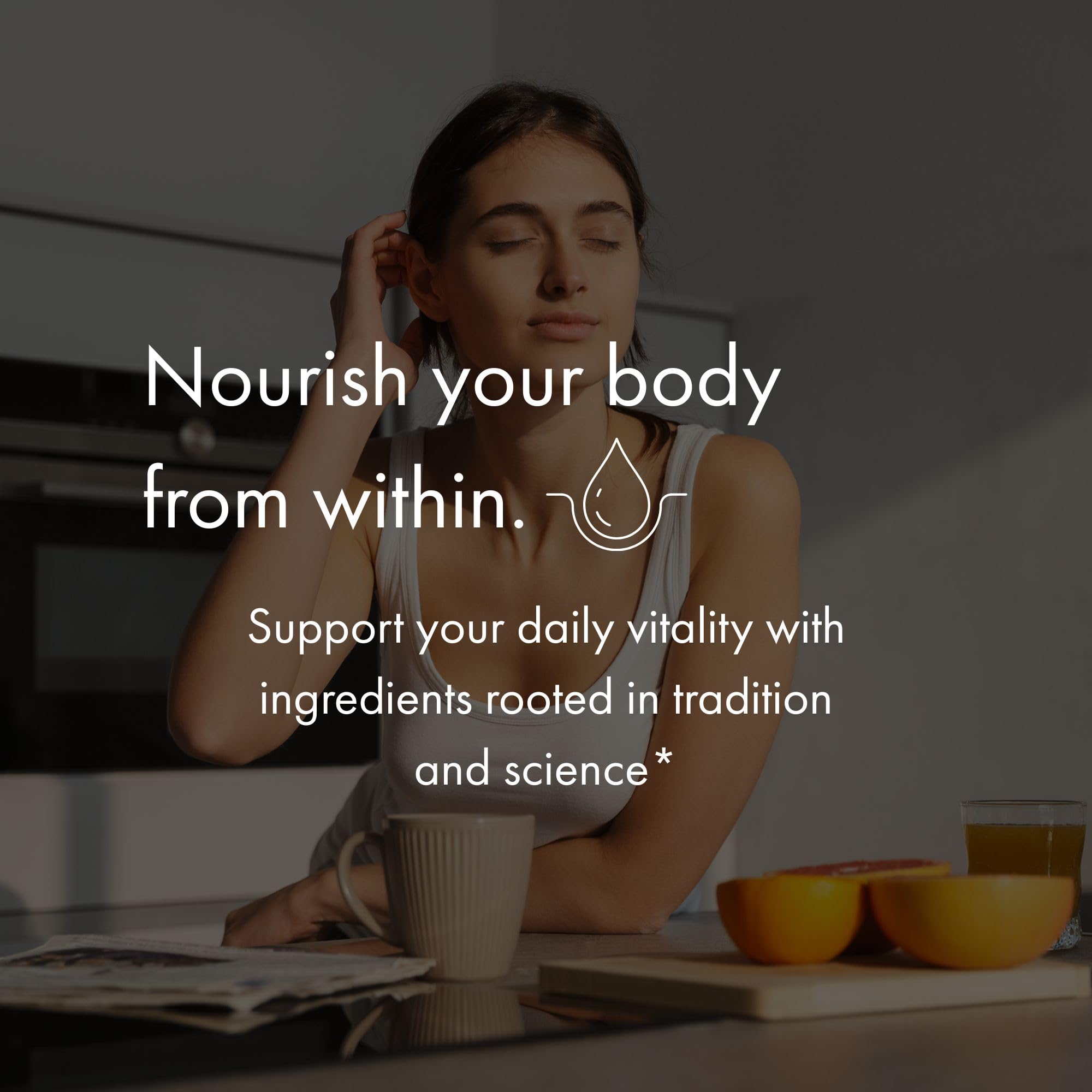 NAOMI lifestyle image suggests joint and muscle support for active days.