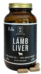 Narrow Way Lamb Liver bottle with 180 capsules for daily energy support