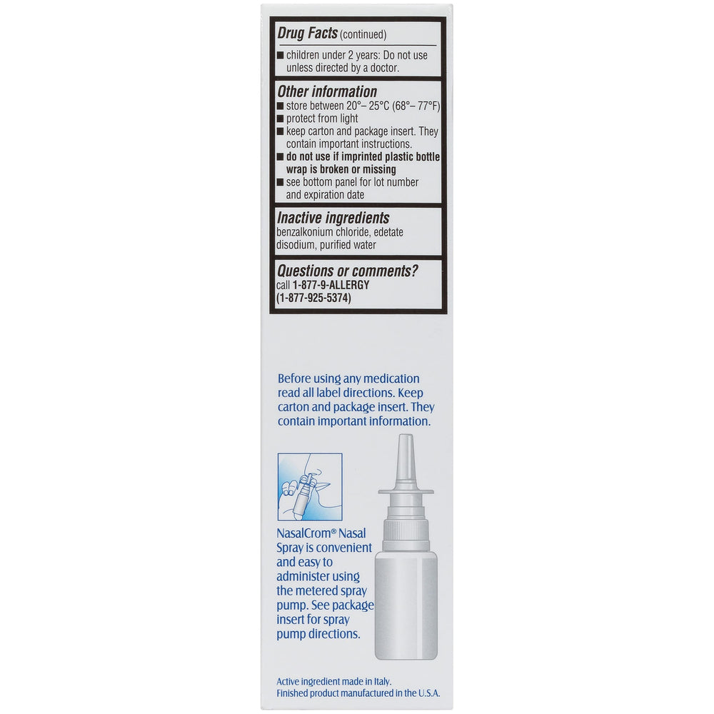 Easy to apply nasal spray for quick relief