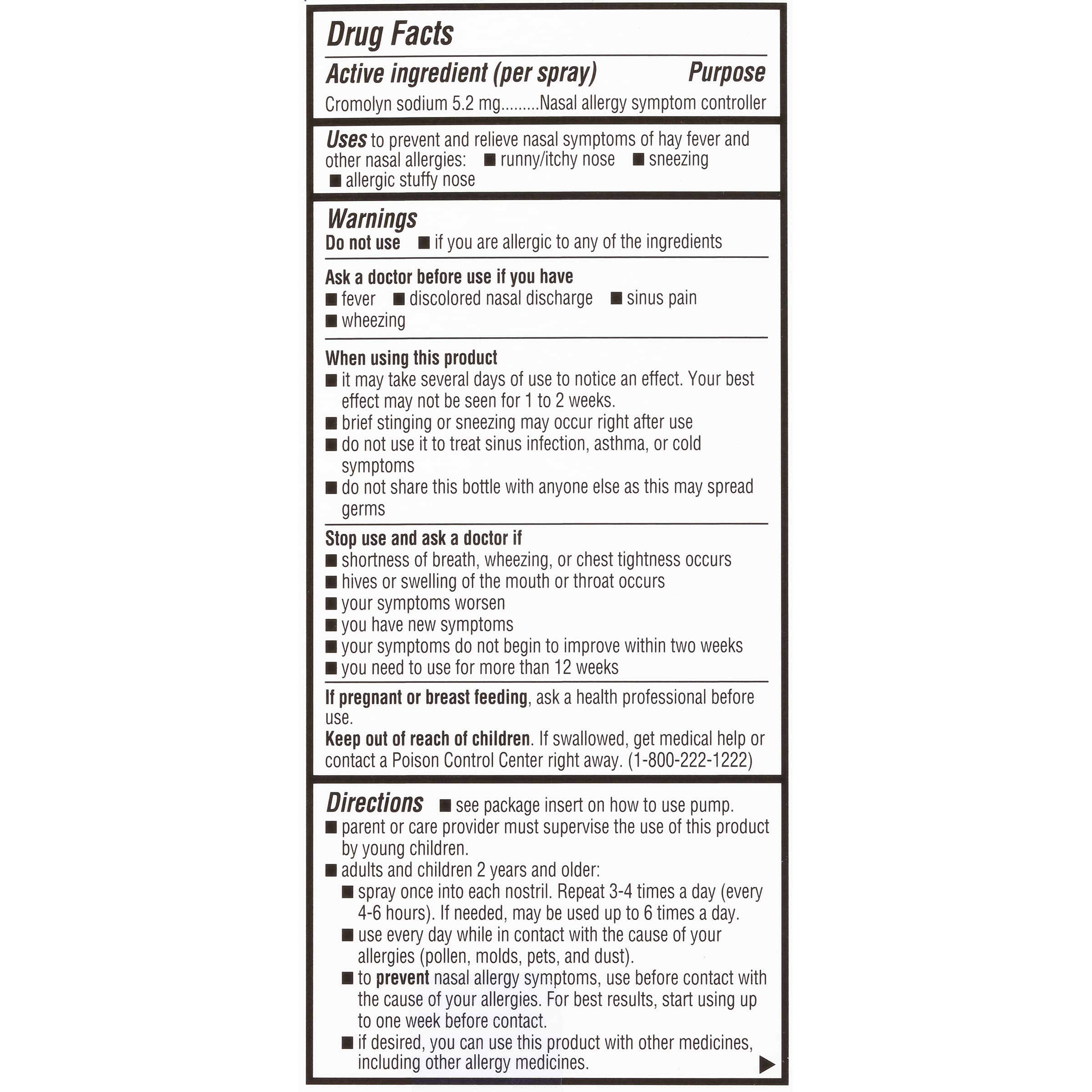 Nasalcrom safe to use with other allergy medications