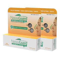 NasalGuard antiseptic gel pack of 2 for convenient daily protection.