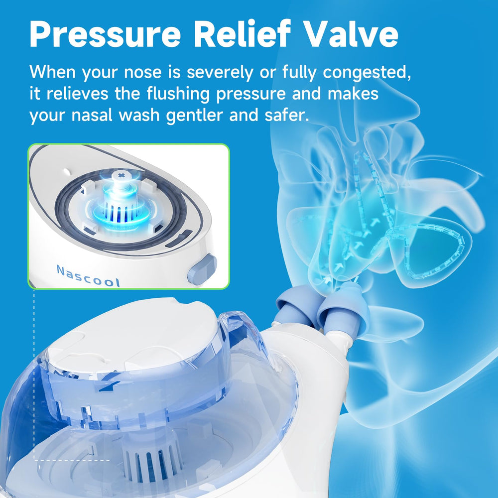 Nascool self-cleaning cap demonstrated for easy maintenance after use.