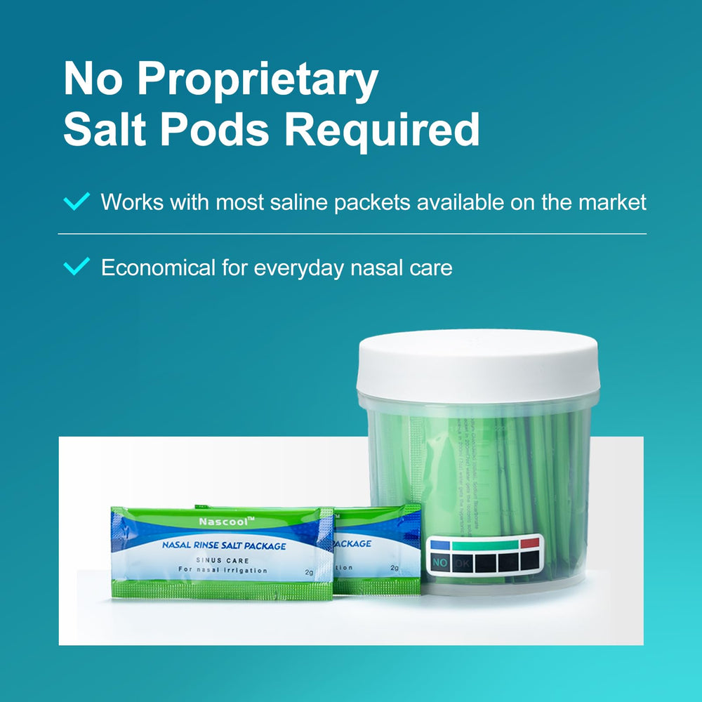 Nascool kit includes two preinstalled AA batteries for immediate use.