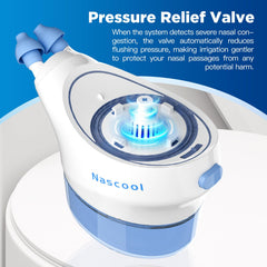 Nascool nasal cleaner nozzles in two sizes for a comfortable rinse.