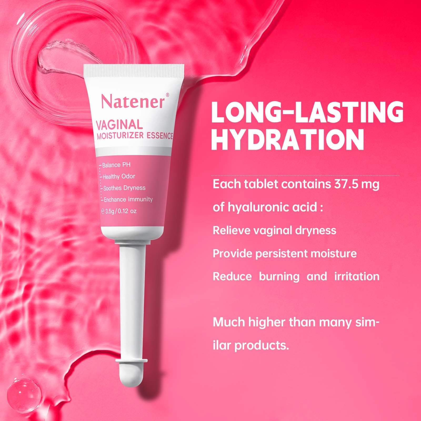 Natener texture closeup shows silky gel for gentle care.
