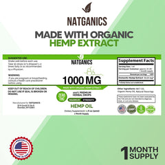 Natganics hemp oil dropper enables precise daily dosing for consistency.