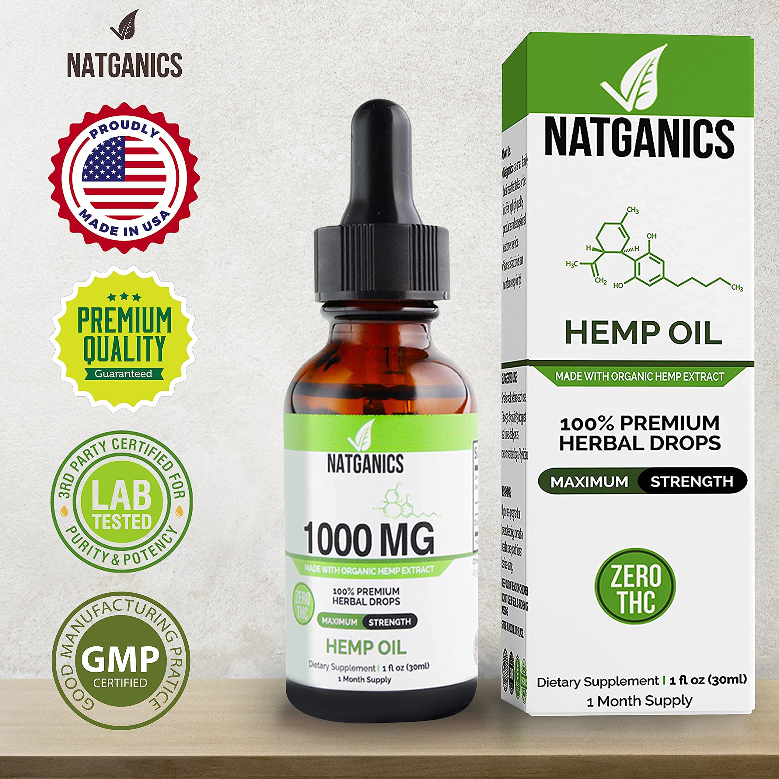 Natganics USA-made production reflects robust quality standards.