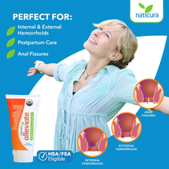 Product packaging box of Naticura Alleviate for USA-made assurance