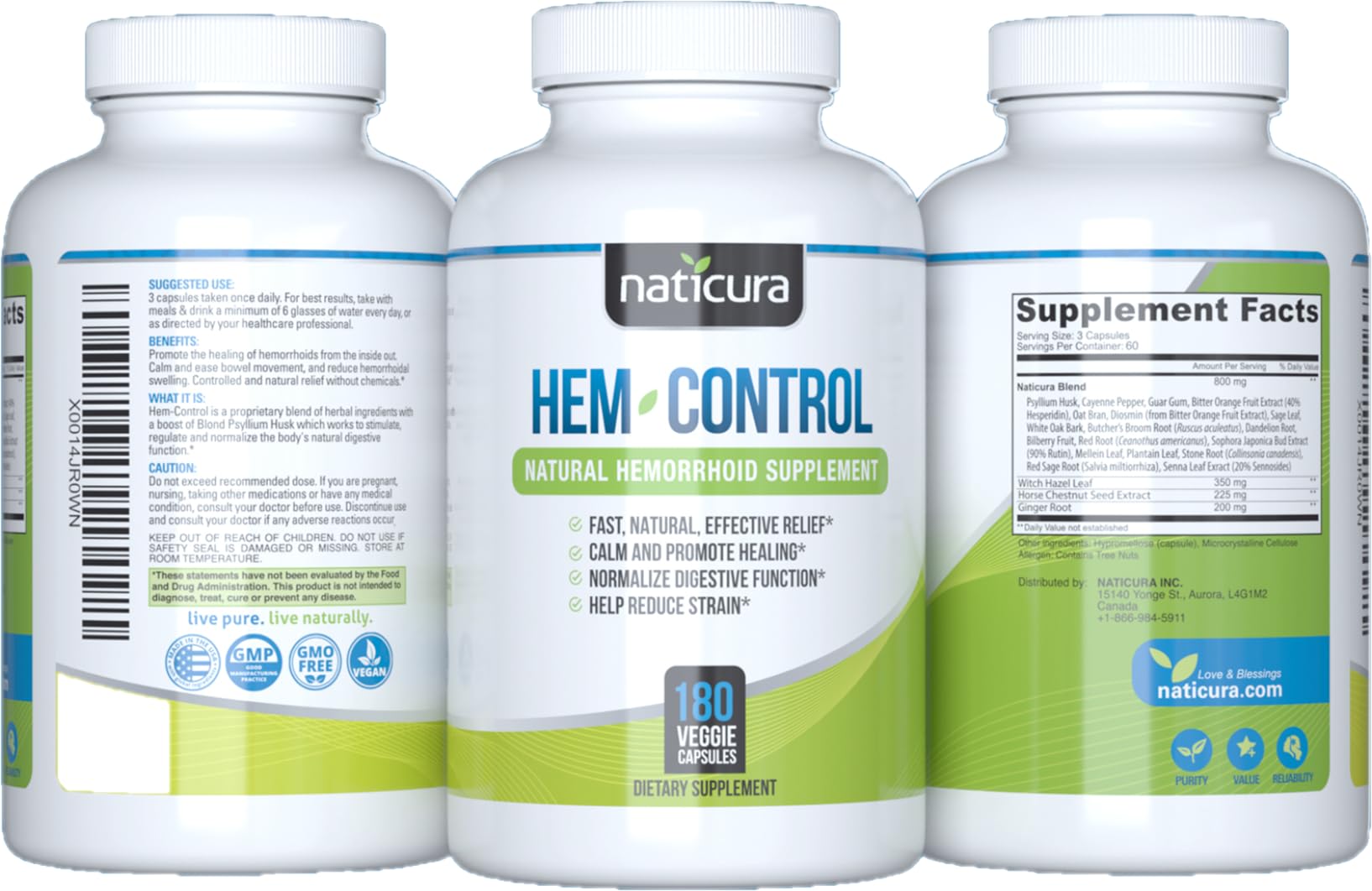Naticura Hem-Control capsules for convenient, everyday use