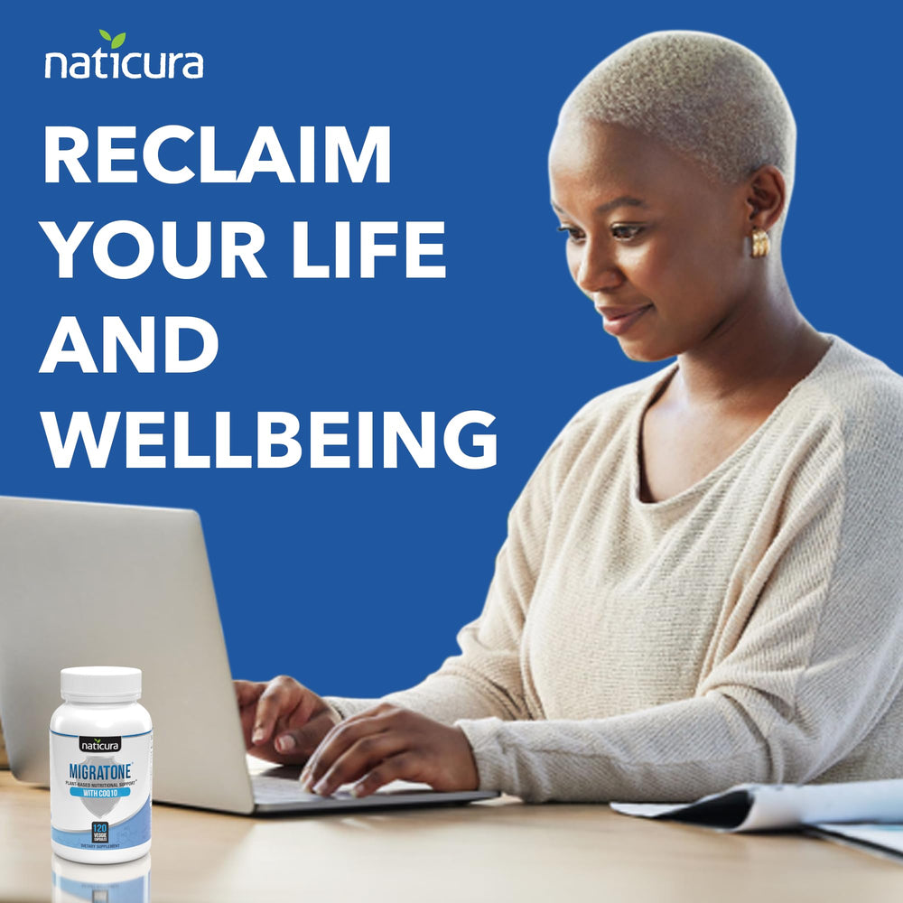 Naticura Migratone taken daily with meals for steady intake and support.
