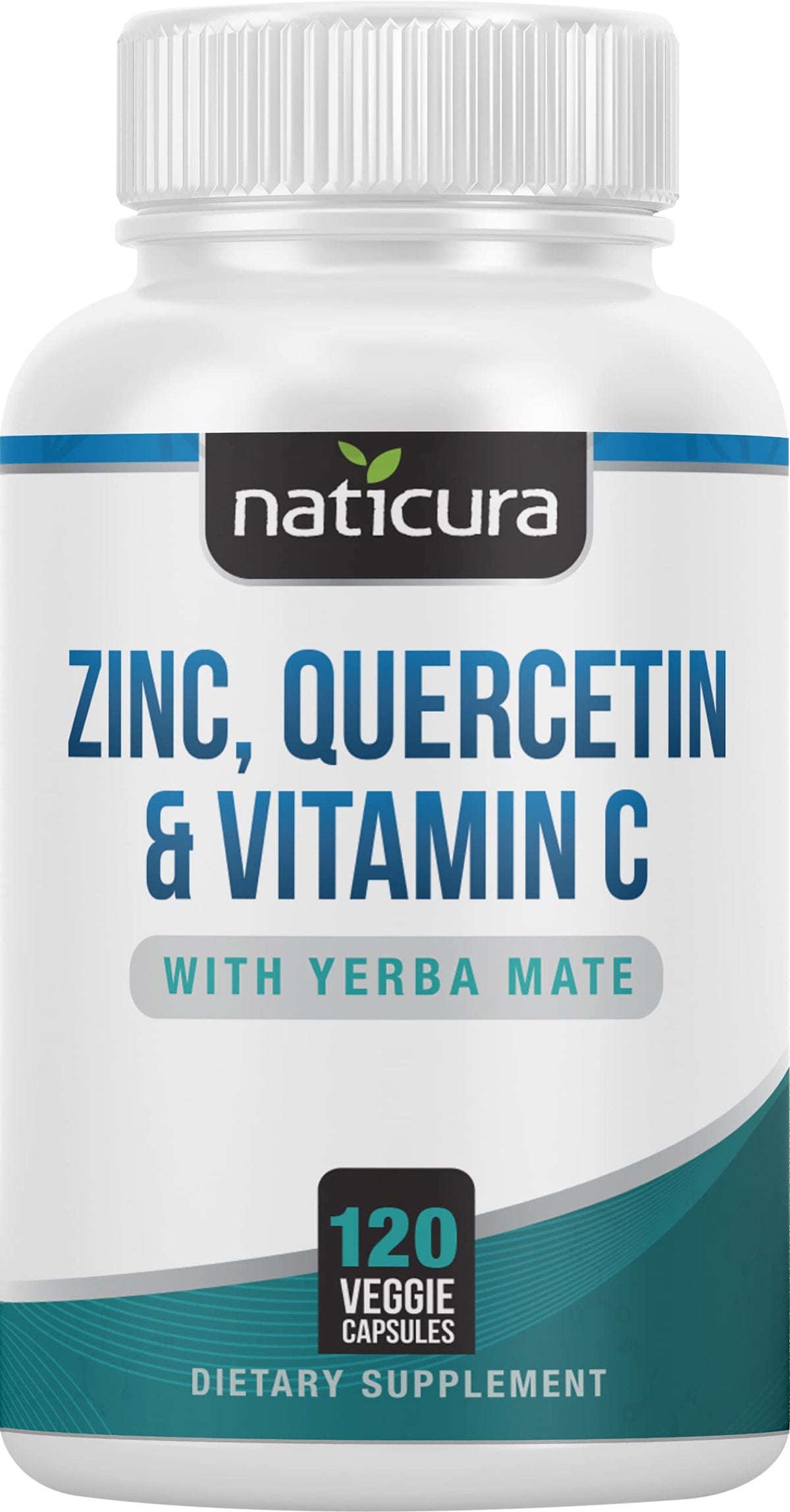 Naticura zinc quercetin bottle with capsules for daily immune support