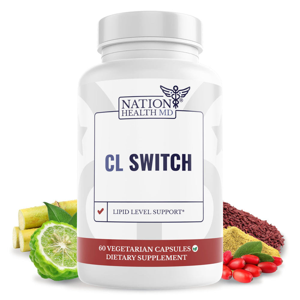 Nation Health MD CL Switch bottle front view highlighting heart wellness opportunity