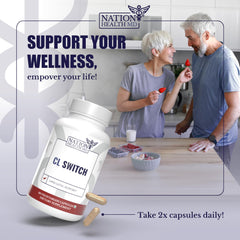 CL Switch packaging and bottle display for daily routine