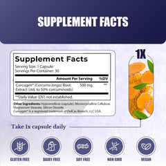 Nation Health MD Curcumin Extract label closeup confirms vegan and gluten-free certification.