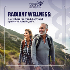 Nation Health MD Curcumin Extract supplement facts panel highlights standardized curcuminoids.