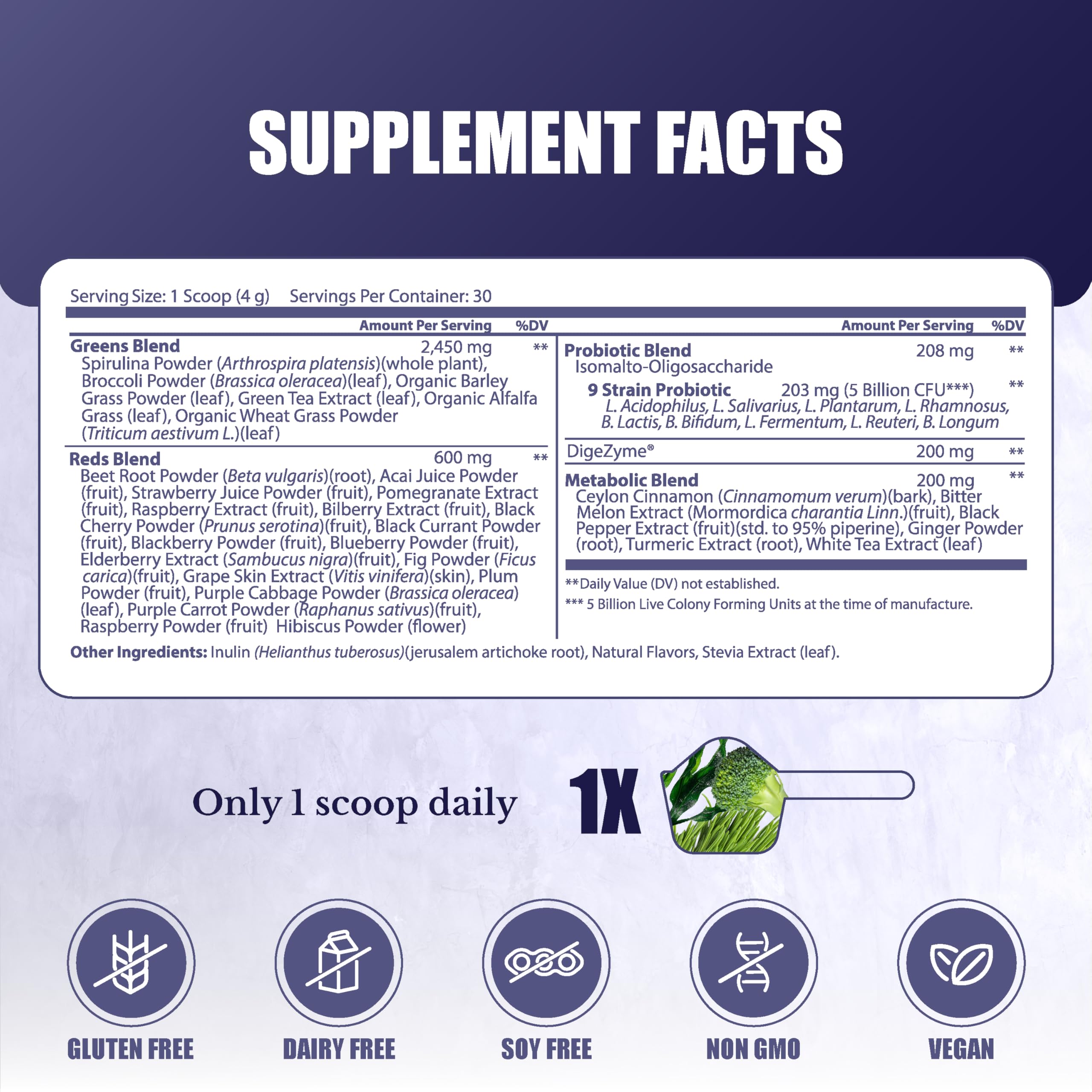 Nation Health MD Greens serving spoon—easy, consistent daily servings for busy mornings.