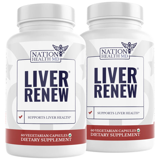 Nation Health MD Liver Renew bottle front for daily liver support