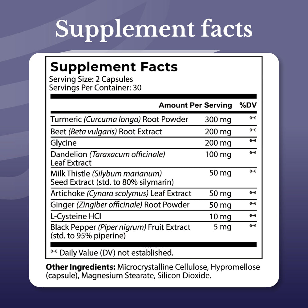 Nation Health MD Liver Renew capsules closeup, compact daily capsules for digestion and energy.