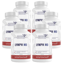 Nation Health MD Lymph MD bottle cap close-up for daily lymphatic support.
