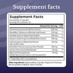 Nation Health MD Lymph MD capsules closeup highlighting easy-to-swallow daily intake.