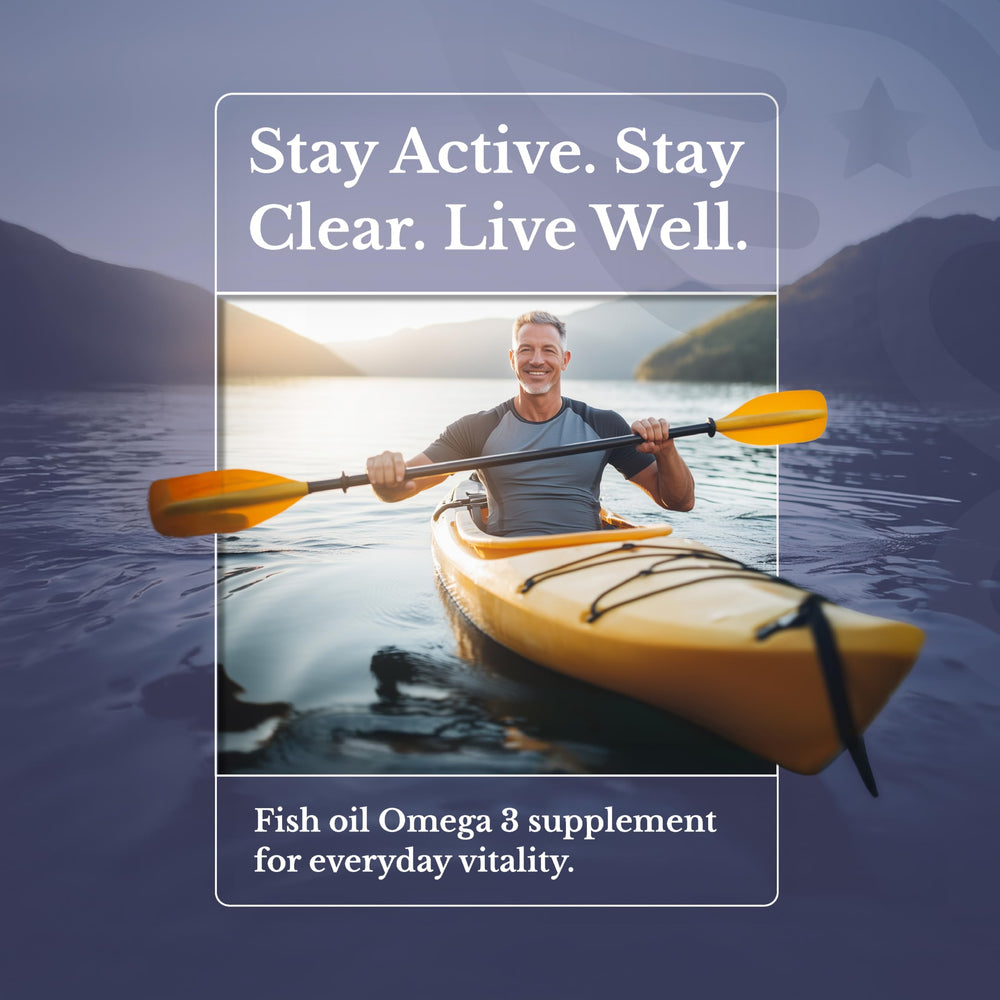 Nation Health MD Omega-3 MD softgels poured into a spoon for easy dosing
