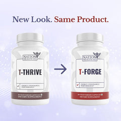Nation Health MD T-Forge USA made label indicating quality.