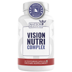 Nation Health MD Vision Nutri Complex bottle promotes daily eye nourishment