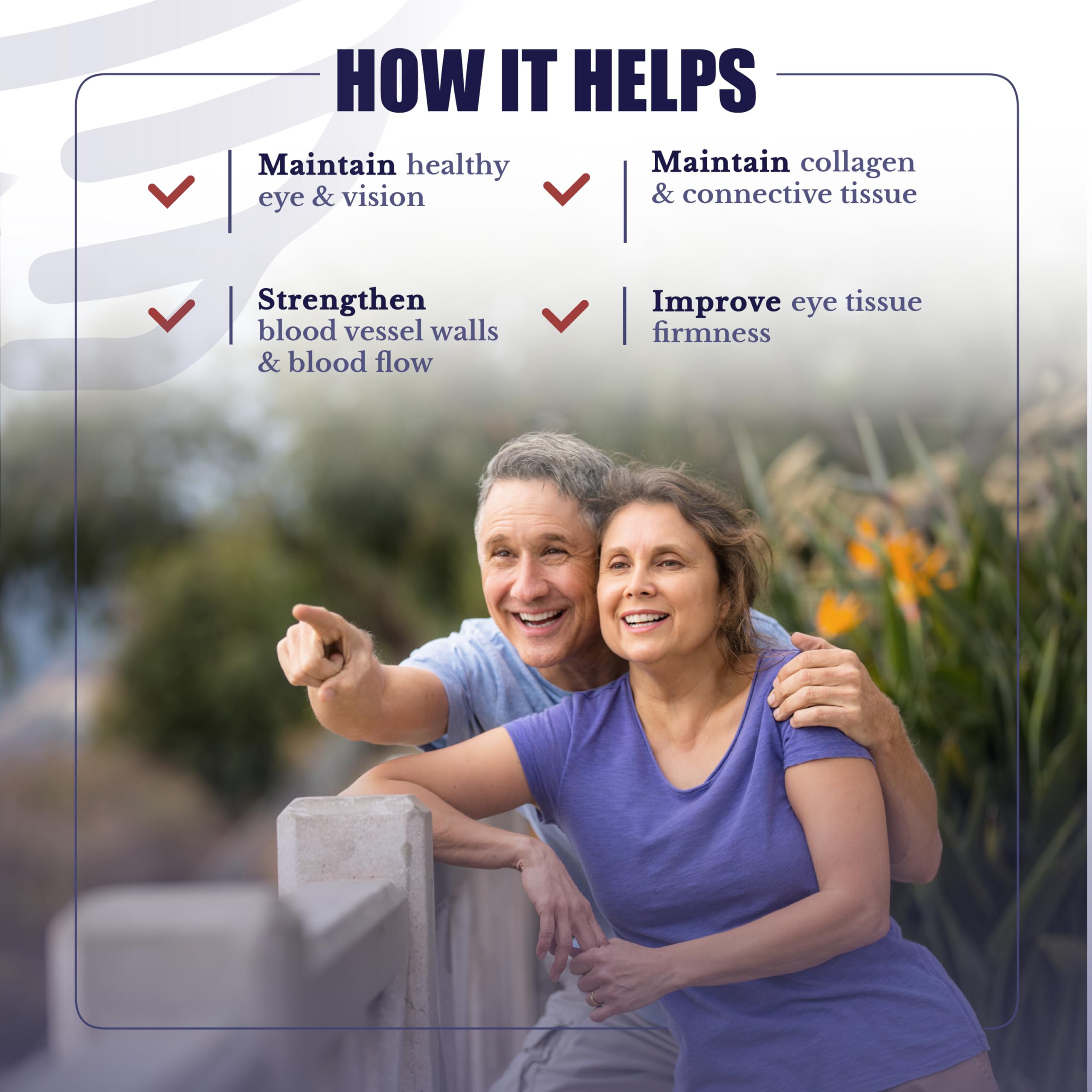 Nation Health MD Vision Nutri Complex label closeup shows key eye nutrients