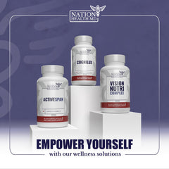 Nation Health MD Vision Nutri Complex user opening bottle during daytime routine