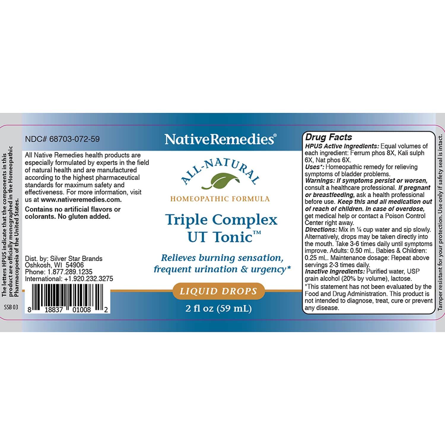 Open bottle with visible herbal ingredients hinting at plant-based support.