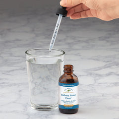 Native Remedies Kidney Stone Clear label close-up highlighting safe, HPUS-listed ingredients.