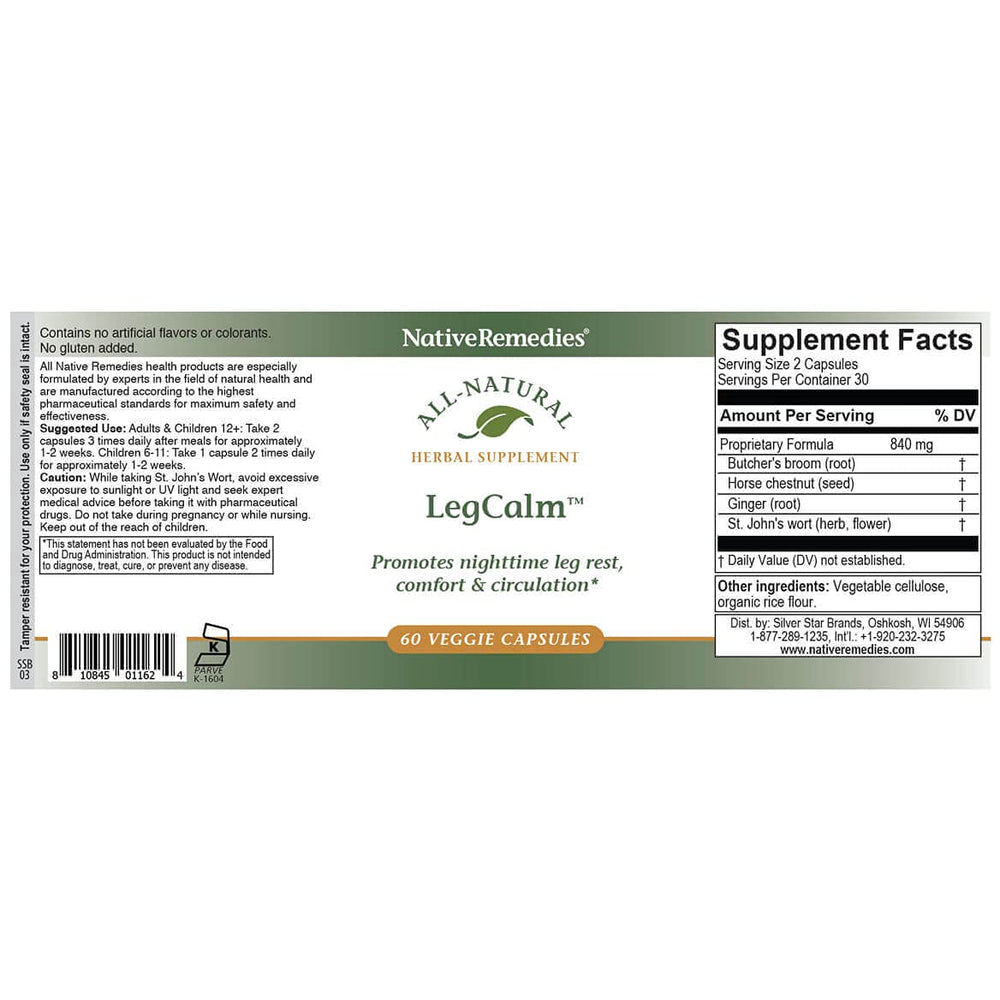 Native Remedies LegCalm sleep support in a calm bedroom setting