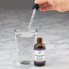 Native Remedies Mucus-Clear Nighttime tincture added to water