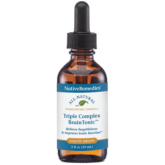 Native Remedies Triple Complex Brain Tonic bottle for easy focus support
