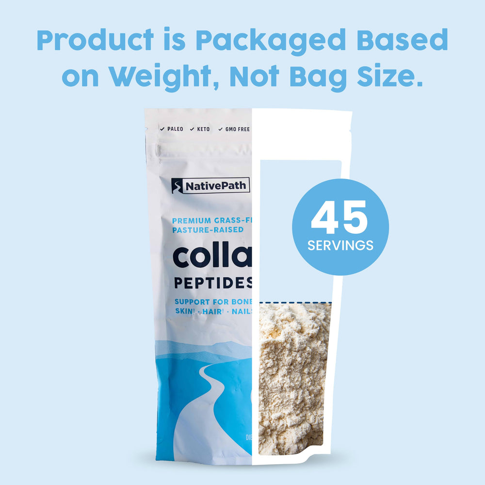NativePath collagen peptides blending into coffee for a protein boost