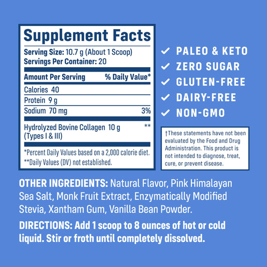 NativePath Collagen Peptides scoop-dispensing for easy mixing