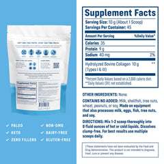 NativePath collagen peptides scoop with measuring tool for accurate portions