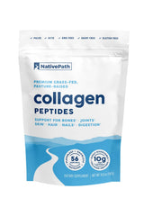 NativePath collagen powder jar showcases high-purity hydrolyzed collagen for skin and nails.