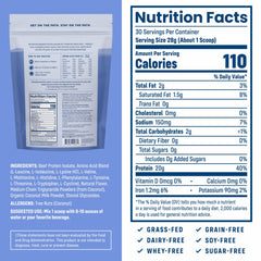 NativePath Complete Beef Protein Vanilla scoop demonstrates precise measuring for quick shakes.