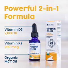 Dropper releasing golden NativePath D3K2 tincture for dosing