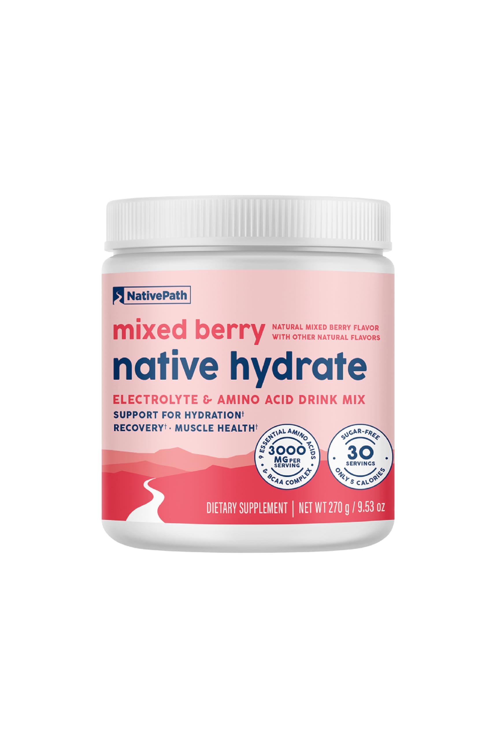 NativePath Native Hydrate bottle pouring for on-the-go hydration
