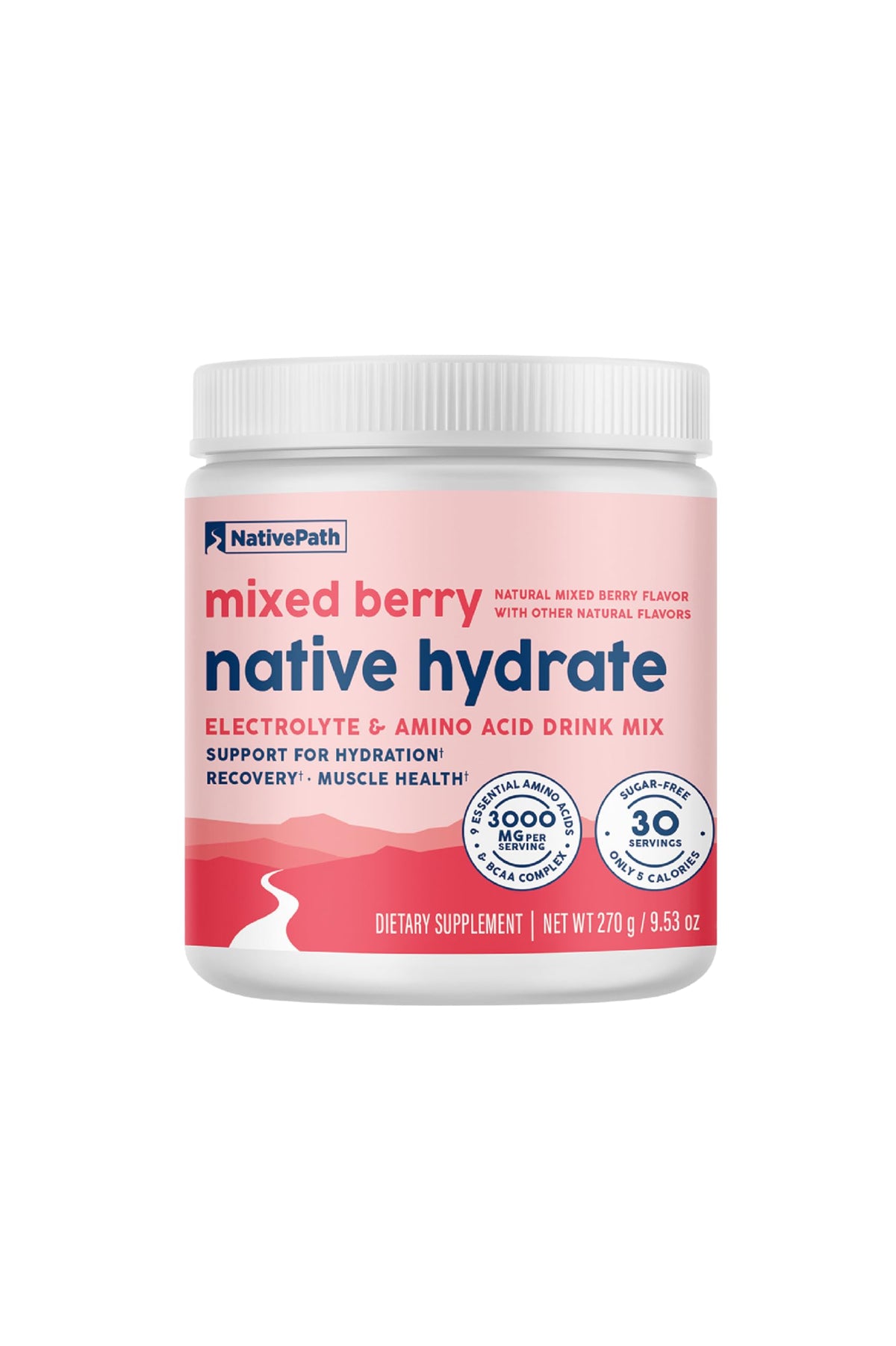 NativePath Native Hydrate bottle pouring for on-the-go hydration
