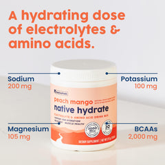 NativePath Native Hydrate on-the-go packaging for travel and workouts.