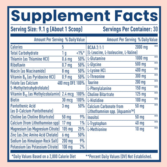 NativePath Native Hydrate scoop beside a glass for zero-sugar hydration.