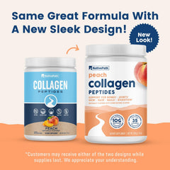 NativePath Peach Collagen refreshing peach drink ready.